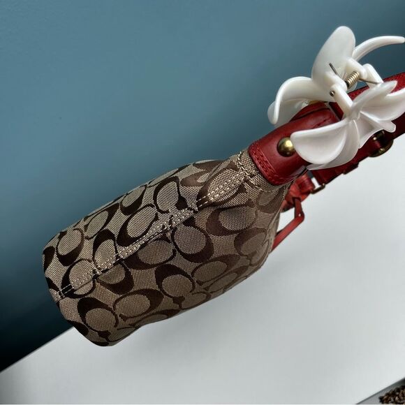 COACH Signature Y2K Hampton SoHo Bucket Hobo Shoulder Baguette 40896 - Picture 3 of 10